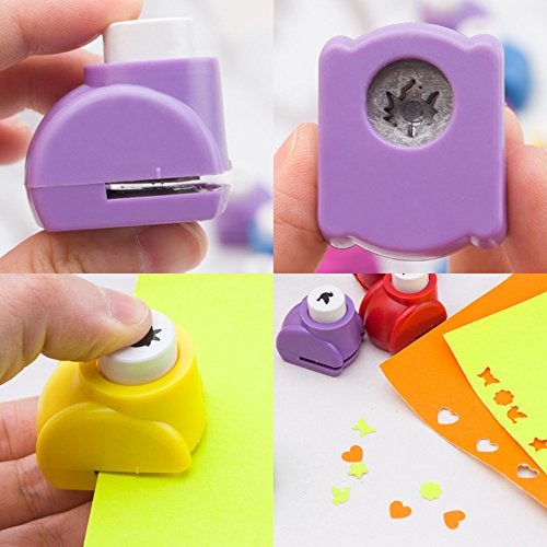 LGEGE 10 Pcs Paper Punch Handmade Hole Puncher Paper Craft Card Scrapbooking many Shapes Great Childeren's Gifts - Image 4