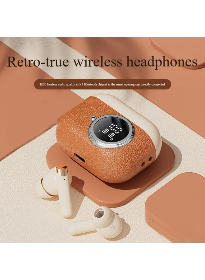 Wireless Earbuds with Bluetooth ,72Hrs Playtime Noise Reduction,LED Display Charging Case for Android iOS Cell Phone Laptop, Lightweight in-Ear Fit Earphones - Image 2