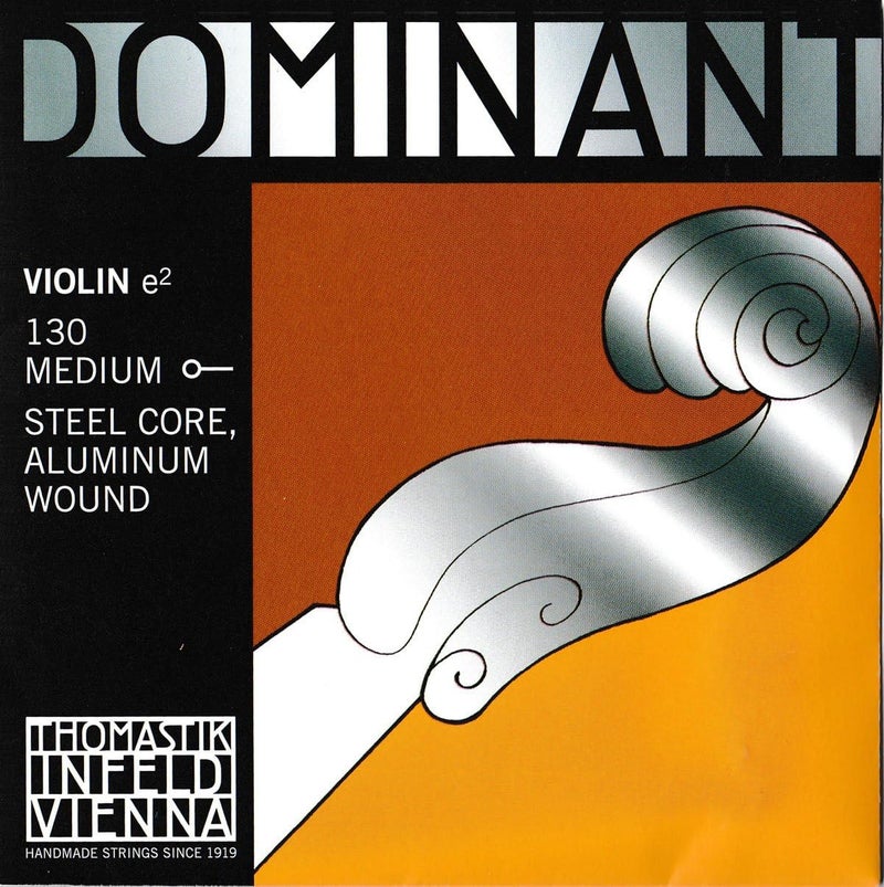 Thomastik-Infeld خيط E من تومستيك-إنفيلد دومينانت لآلة الكمان 4/4 - توتر متوسط، نواة فولاذية، ملفوف بالألمنيوم - Image 1