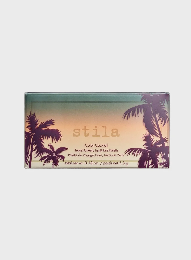 stila Color Cocktail Travel Cheek, Lip & Eye Palette - Tequila Sunrise