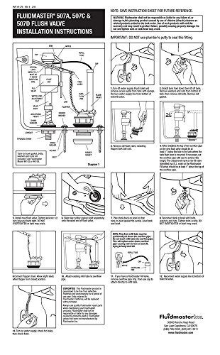 Fluidmaster 507A 2-Inch Universal Toilet Flush Valve And Flapper Replacement - Image 5