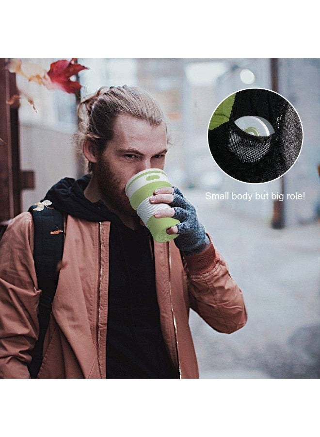 Silicone Folding Coffee Cup BPA Free Portable Travel Mug, Collapsible Silicon Cup For Outdoor Sport Gym Camping - Image 5