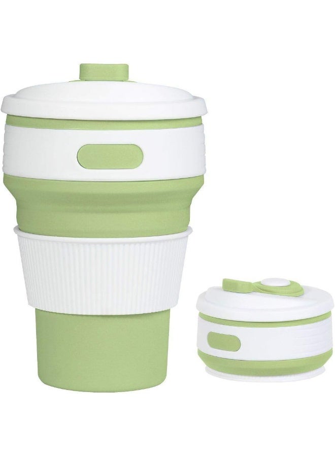 Silicone Folding Coffee Cup BPA Free Portable Travel Mug, Collapsible Silicon Cup For Outdoor Sport Gym Camping - Image 1
