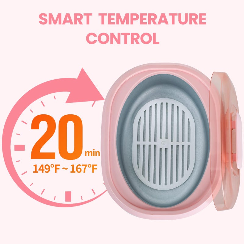 Ananelleo Paraffin Wax Machine for Hand and Feet - 3500ml Hot Wax Hand Wax Machine with 6 Pcs Paraffin Bath Wax, Auto-time and Keep Warm Paraffin Hand Wax Machine(Pink) - Image 2