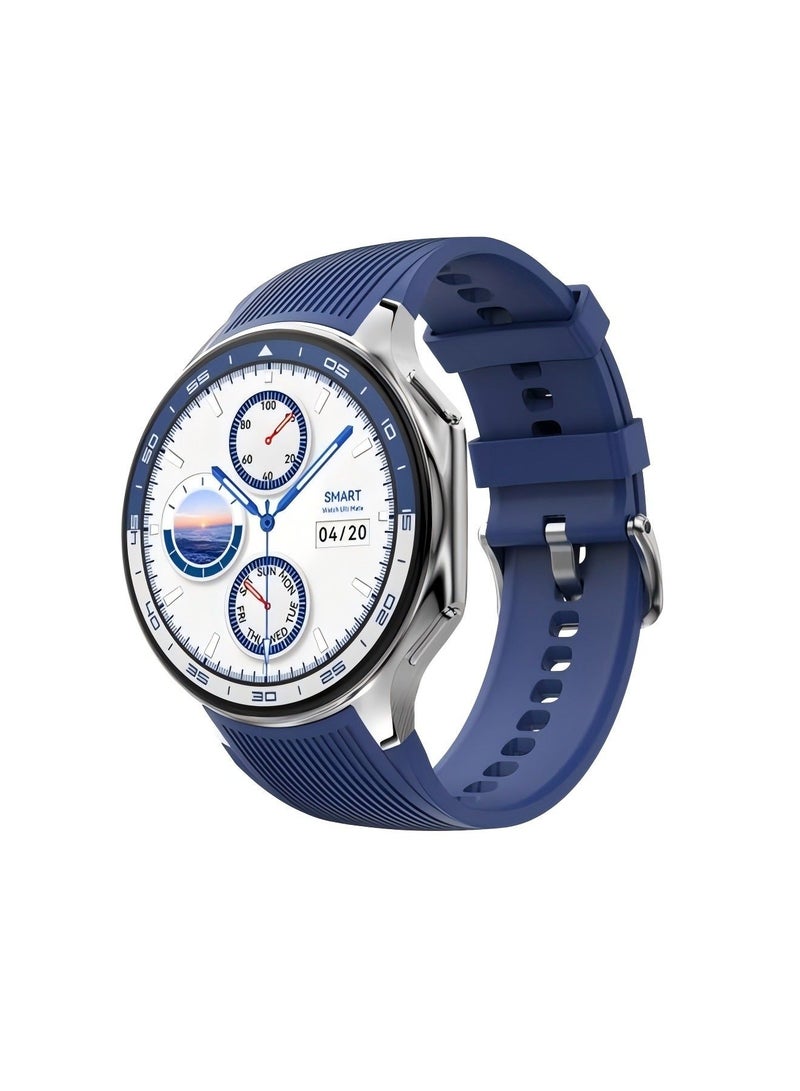 DT Watch X Smart Watch Bluetooth Call AMOLED Round Screen 3D Surround Vision GPS Track Sports Smart Watch - Image 1