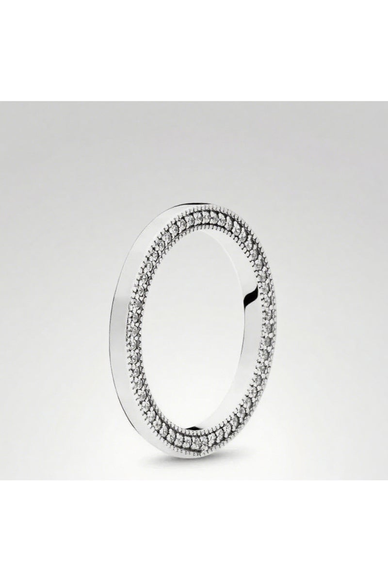 DORA ring in silver with clear cubic zirconia - Image 1