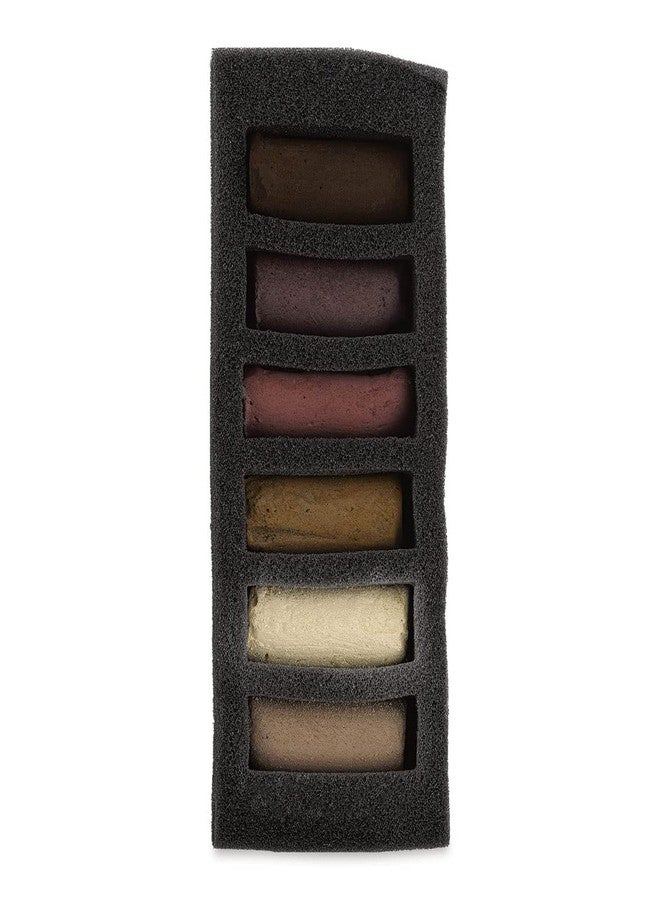 SENNELIER Extra-Soft French Pastel for Professional Artists, Half Pastel Portrait Dark inspired Set of 6 - Image 2