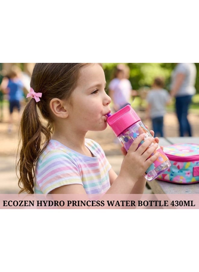Disney Stor Princess Ecozen Hydro Water Bottle for Kids – 430ml BPA-Free Leakproof Sipper Bottle with Durable Ecozen Material, Lightweight School Water Bottle for Daily Hydration, Travel & Outdoor Use - Image 5
