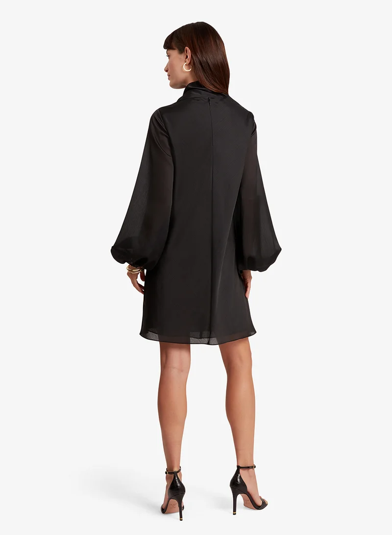 Ted Baker Neck Tie Printed Mini Dress