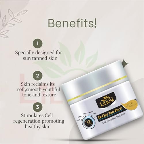 Lilium D-Oxy Tan Removal Scrub and Face Pack (275g) with Blackhead Remover Tool – Deep Cleansing Facial Kit for Radiant & Even Skin Tone – Sulfate & Paraben Free – Dermatologically Tested - Image 4