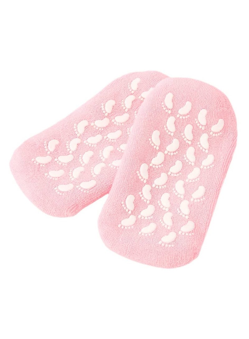 DubaiGallery Moisturizing Whitening Exfoliating Foot Mask Gloves Spa Gel Socks Hand Feet Care Beauty Cotton - Image 2