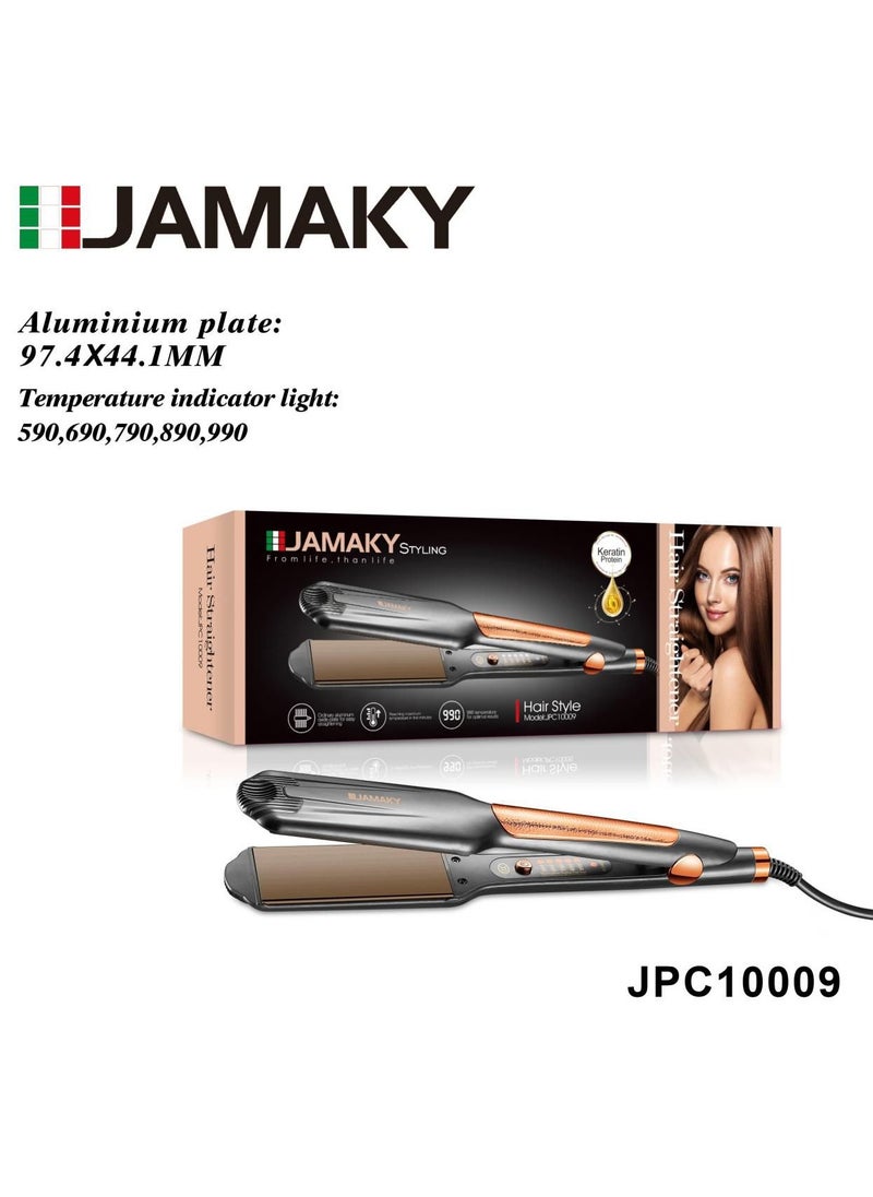 Jamaky Italy جهاز كي فرد الشعر السيراميك من جاماكي  سخونة تصل 990 درجة فهرنهايت (ايطالي) JMK10009 