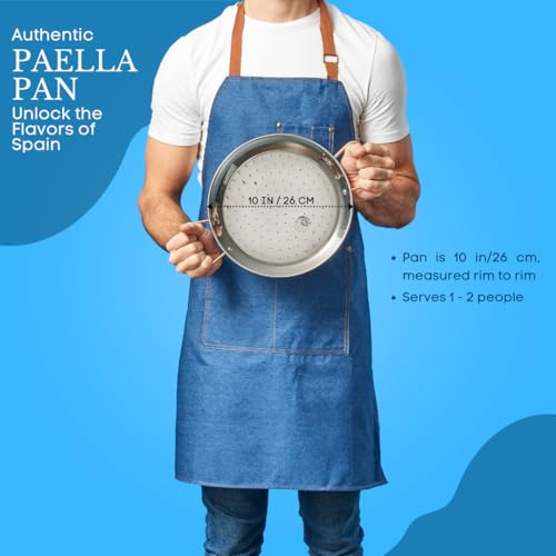 Garcima 10-Inch Stainless Steel Paella Pan, 26cm - Image 4