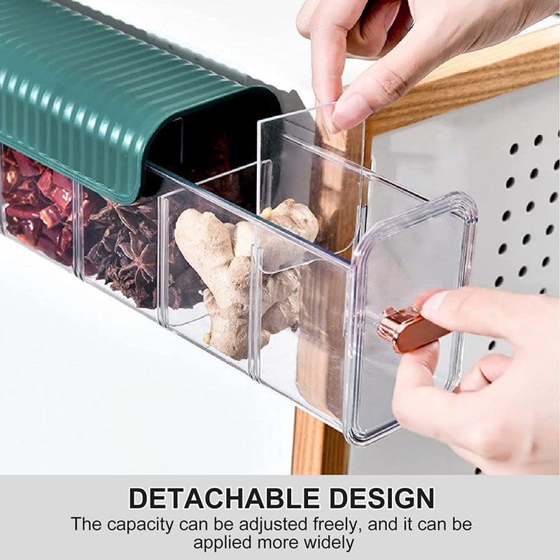 Arto Arto Clear Wall Mounted Drawer Organizer Wall Hanging Transparent Underwear Panties Storage Box PunchFree Multifunctional Storage Box for Clothes Socks Ties - Image 2