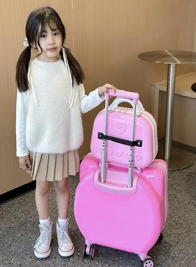 MAGICVILLE (Set of 2Pcs Trolley Bag and Cosmetic Bag Children 5D Hello Kitty Kid's Trolley 360 Rotating Suitcase 20 inch Kids Travel Luggage Children Travel Trolly Child Suitcase Girl Luggage - Image 5
