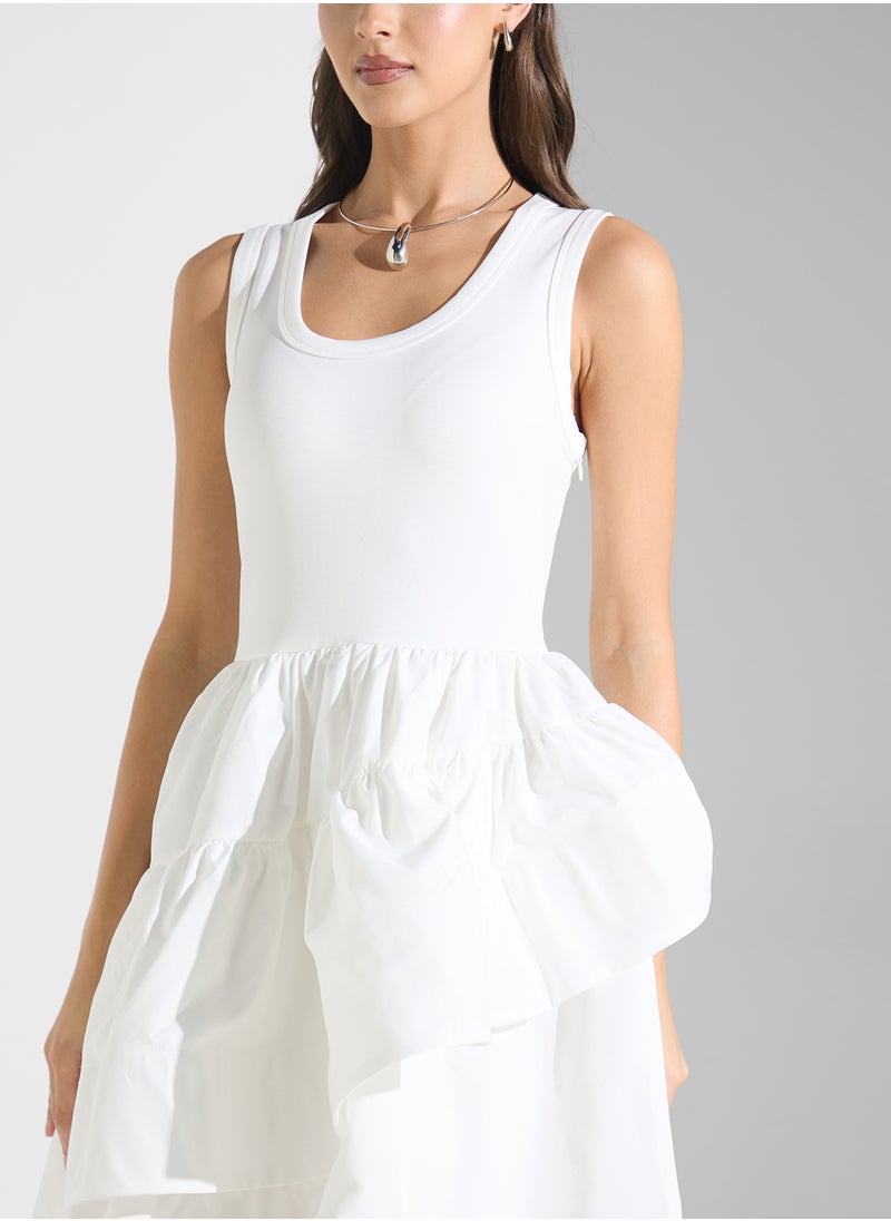 True Decadence Crew Neck Asymmetric Dress  - Image 3