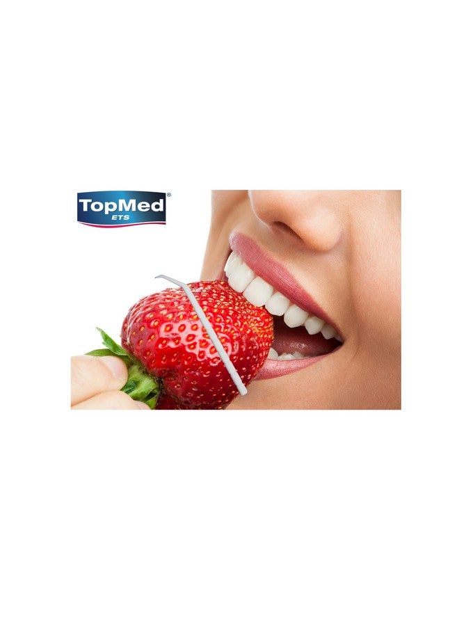 TOPMED ETS Oral Care Dental Teeth Pick With Angle Plastic Teeth Floss Toothpick With Angle 180 Count (Pack Of 1) - Image 3
