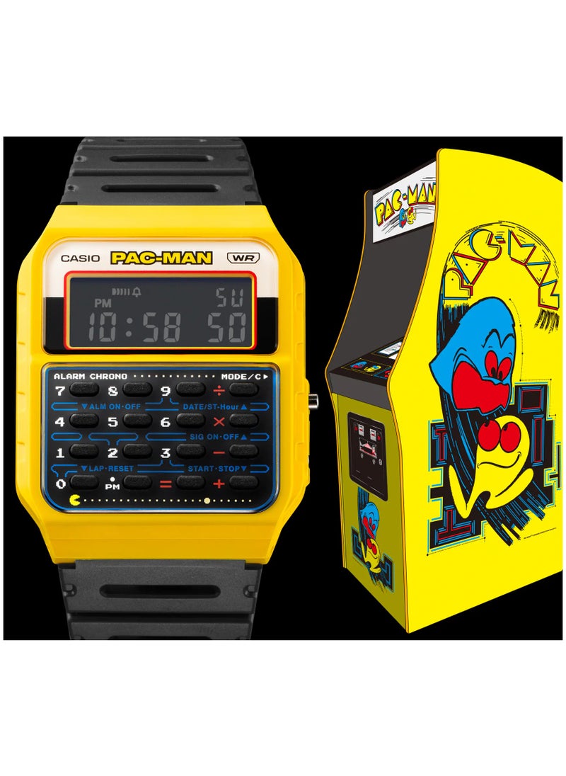 CASIO Calculator Pac Man Edition Digital Resin Band Watch CA-53WPC-1B  - Image 2