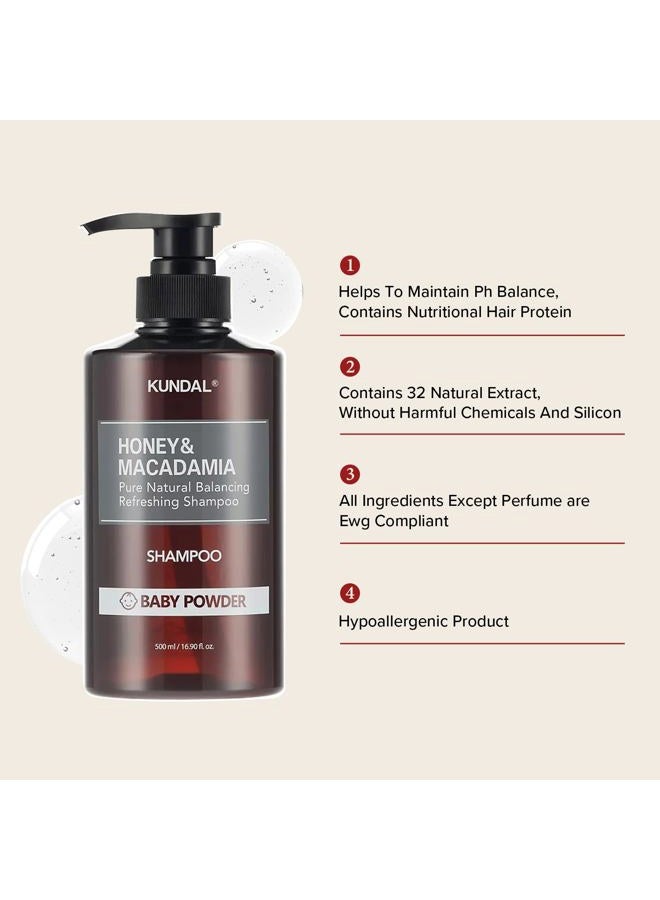 Kundal BLACKBERRY BAY Sulfate Free Moisturizing Shampoo for Dry Damaged Hair with Argan Oil, 16.9 oz(500ml), Sulfate Free Paraben Free - Image 4