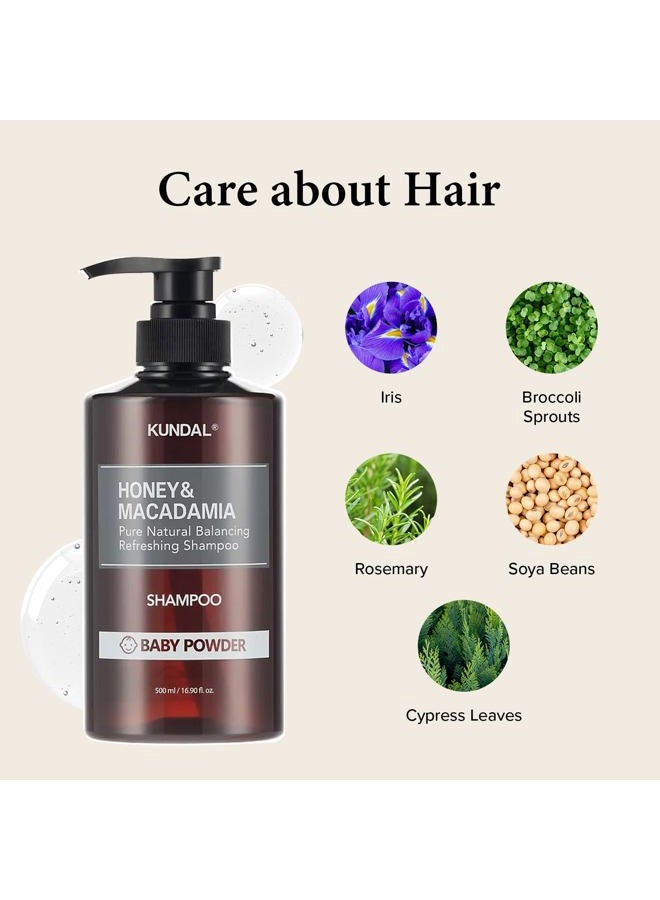 Kundal BLACKBERRY BAY Sulfate Free Moisturizing Shampoo for Dry Damaged Hair with Argan Oil, 16.9 oz(500ml), Sulfate Free Paraben Free - Image 3