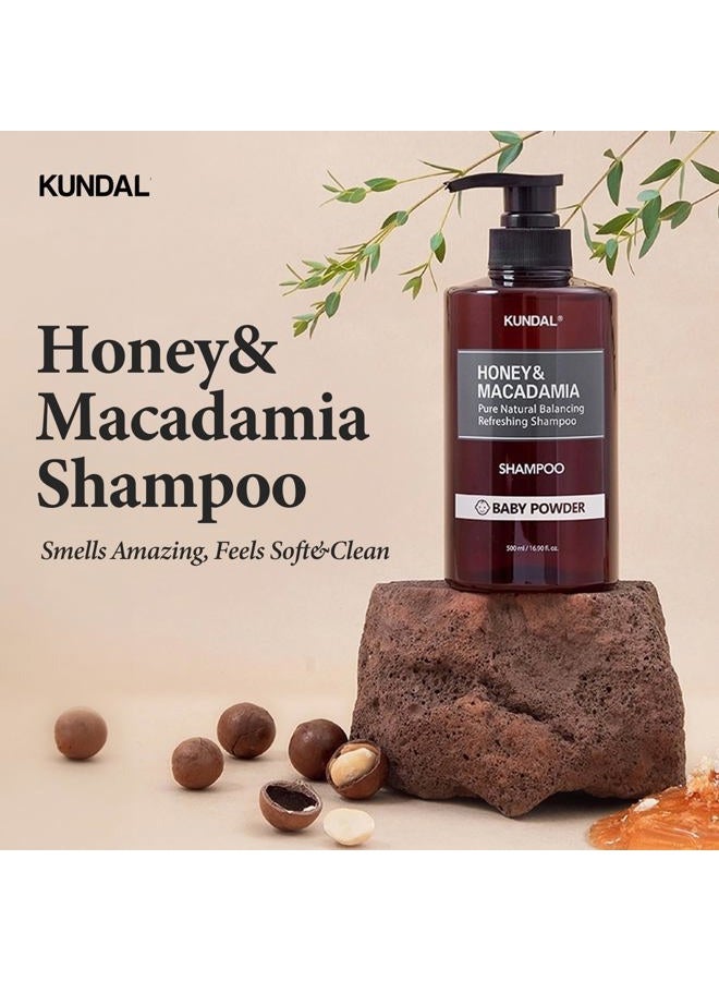 Kundal BLACKBERRY BAY Sulfate Free Moisturizing Shampoo for Dry Damaged Hair with Argan Oil, 16.9 oz(500ml), Sulfate Free Paraben Free - Image 2