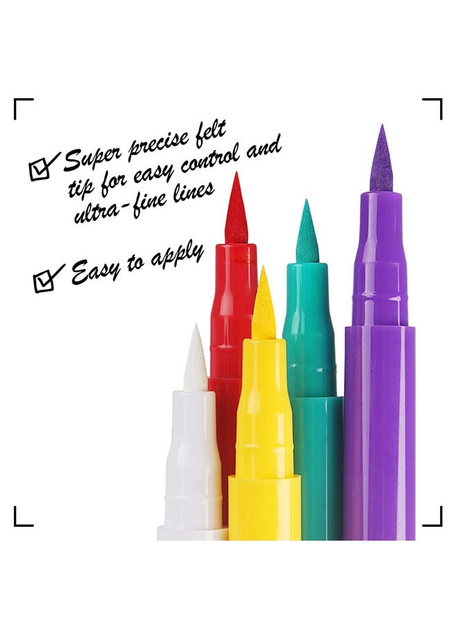 Anglicolor 12PCS Matte Colored Liquid Eyeliners Delineador De Ojos De Colores Set Colorful Eye Liner Liquid Color Eyeliner Eye Makeup Bright Colors Waterproof Smooth & No Fading (13-Multicolors)  - Image 4