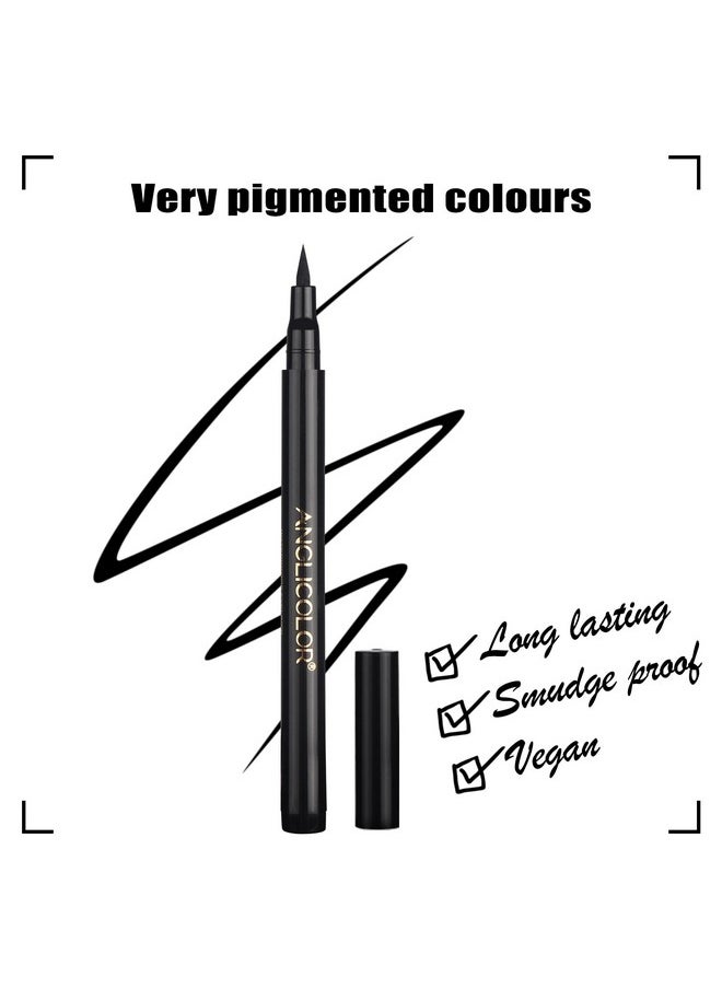 Anglicolor 12PCS Matte Colored Liquid Eyeliners Delineador De Ojos De Colores Set Colorful Eye Liner Liquid Color Eyeliner Eye Makeup Bright Colors Waterproof Smooth & No Fading (13-Multicolors)  - Image 2