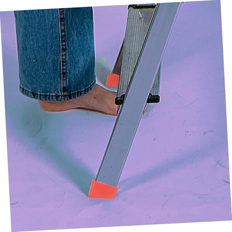 2Pcs Thick Rubber Ladder Feet Covers Non Slip Floor Protectors for Folding Ladders - Image 5
