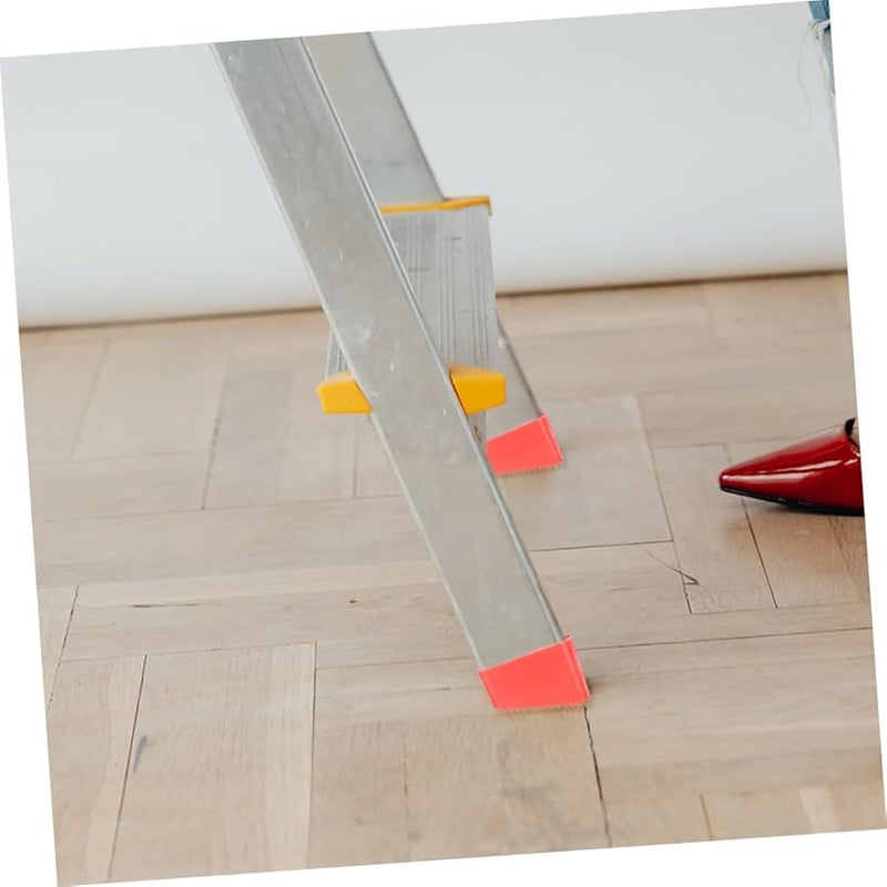 2Pcs Thick Rubber Ladder Feet Covers Non Slip Floor Protectors for Folding Ladders - Image 3