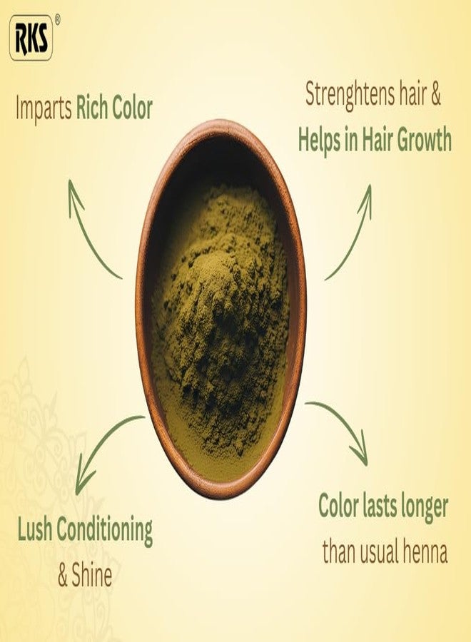 RKS AFRIN'S Natural Dark Brown Henna Hair Colour for Women & Men | Ammonia-Free Herbal Hair Colour Powder | 100% Herbal Henna-Based Formula | Grey Coverage | Soft, Shiny & Healthy Looking Hair | Dark Brown Hair Dye | 60g (Pack of 3) - Image 5