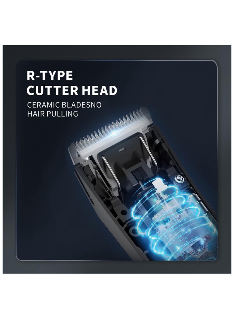 SOLARAE Men's Intimate Razor with LED Light & Display, Body Groomer Shaver, IPX7 Waterproof Electric Razor with Recharge Dock, Replaceable Device, Ceramic Blade Heads, USB Charging, Gift for Men - Image 5