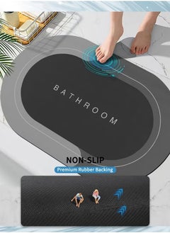 Beauenty Super Absorbent Soft Floor Carpet Slip-Resistant Bathing Room Rug, Diatom Mud Microfiber Bath Mat, Strong Quick-Drying, Easy to Clean  - Image 5