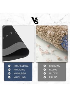 Beauenty Super Absorbent Soft Floor Carpet Slip-Resistant Bathing Room Rug, Diatom Mud Microfiber Bath Mat, Strong Quick-Drying, Easy to Clean  - Image 3