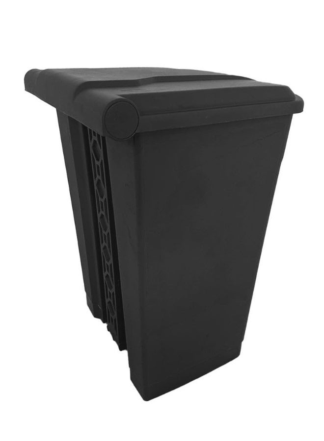 AKC Pedal Waste Bin with Lid – 30L, 45L, 68L, 87L | Gray, Yellow, Red, Green | Durable Plastic Trash Bin with Foot Pedal & Lid (Black, 45 LTR)  - Image 3