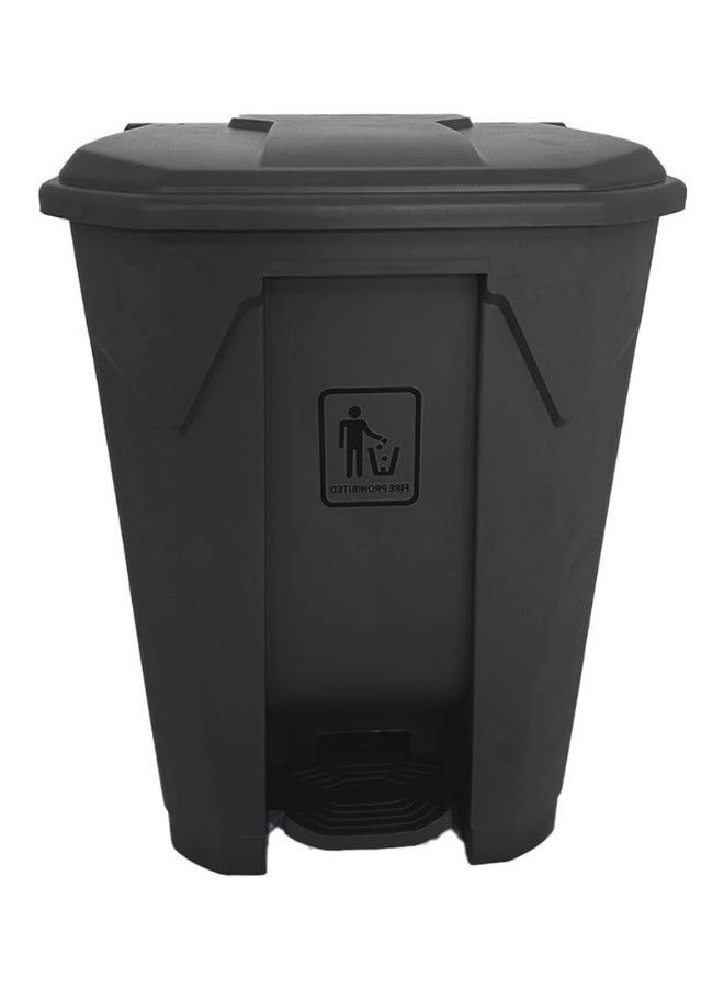 AKC Pedal Waste Bin with Lid – 30L, 45L, 68L, 87L | Gray, Yellow, Red, Green | Durable Plastic Trash Bin with Foot Pedal & Lid (Black, 45 LTR)  - Image 2