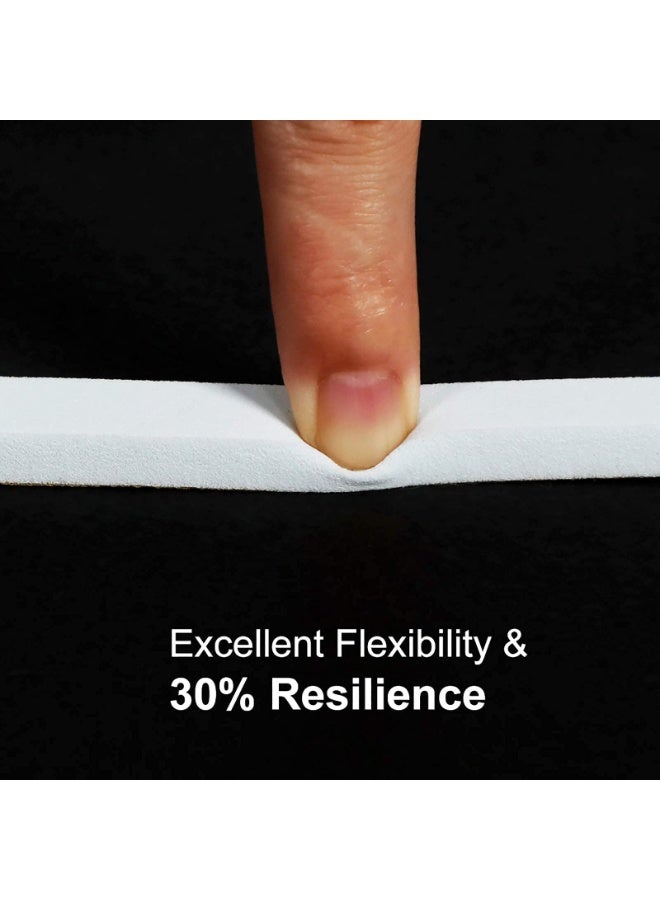 FDTY White Door Weather Stripping 26 Feet, 1/2 Inch Wide X 1/4 Inch Thick, High Density Foam Tape Roll Neoprene Rubber Adhesive Weatherstrip Door Seal, Window Insulation, 2 Rolls X 13 Ft Each - Image 5