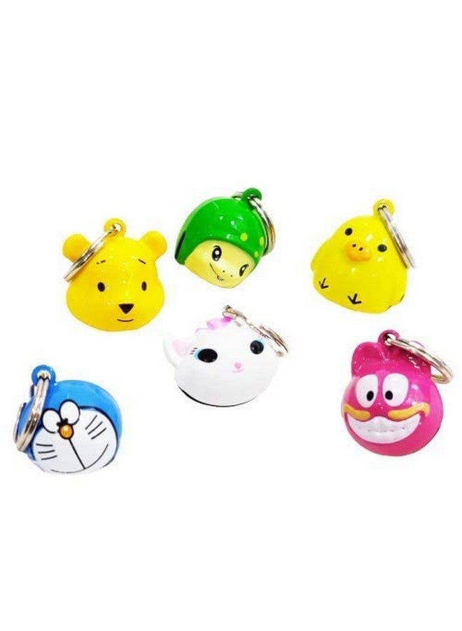 Cartoon Bell For Collar Cats And Dogs, Pet Bell Included Ring Cartoon Design (Pack Of - 4) - Image 2