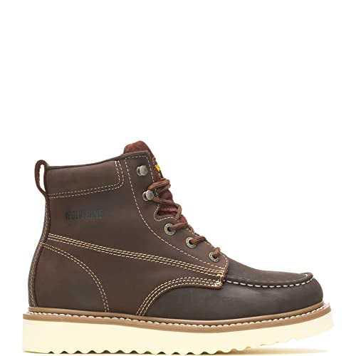 Wolverine mens Loader 6" Wedge Boot, Brown, 10 X-Wide US - Image 1