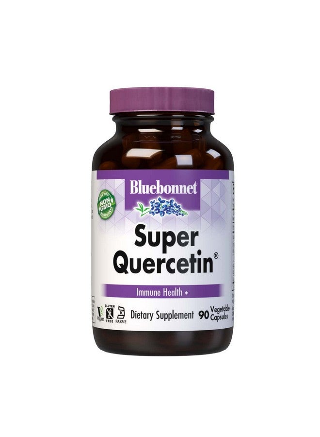 Bluebonnet Bb553 Nutrition Super Quercetin Vegetable Capsules Vitamin C Formula Best For Seasonal & Immune Support Non Gmo Gluten Free Soy Free Milk Free Kosher White 90 Count (Pack Of 1) - Image 1