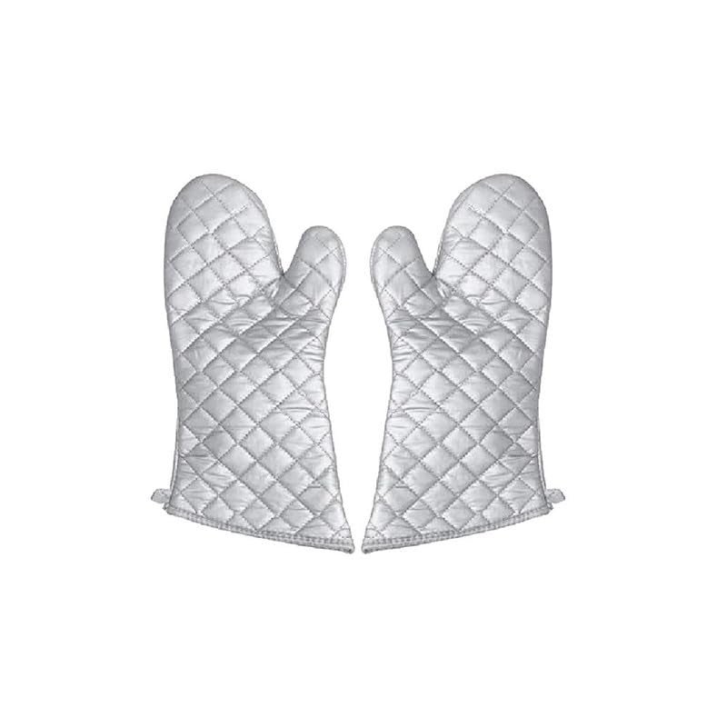 PUSHTI TUSHTI Oven Mitts Heat Resistant Cooking Oven Gloves Can be Used for Grilling Smoking Cooking Baking Frying or handling Superhot Itemss 38 x 17 Cms Pack of 1 - Image 1