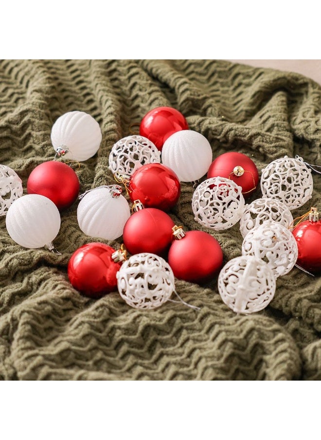 DANUBE HOME Danube Home Rudolph Christmas Baubles 20 Pieces Set| Festive Multi Color (Red & Gold/Red & White) Christmas Decor Holiday Decoration Collection Decorative Home Accessories  - Image 3