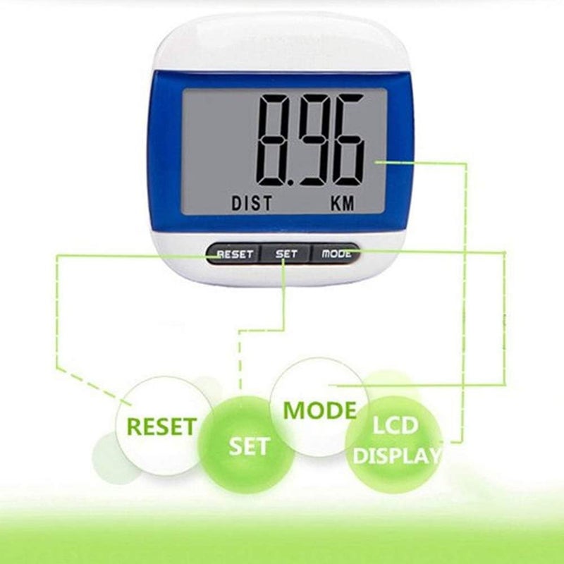 comfrt Multi-Function LCD Display Pedometer Jogging Step Pedometer Walking Calorie Distance Counter - Image 4