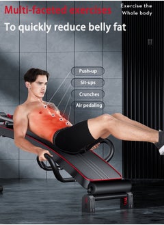 Viden Sit-up Weight Bench Adjustable Sit-up Bench Maximum Load Capacity 150KG With Large Armrests Headrest Used For Abdominal Curl Exercises Attached To Body And Back Push-ups Rope Exercises Power Springs  - Image 5