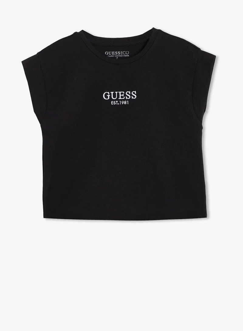 Guess Youth Logo Crew Neck T-Shirt
