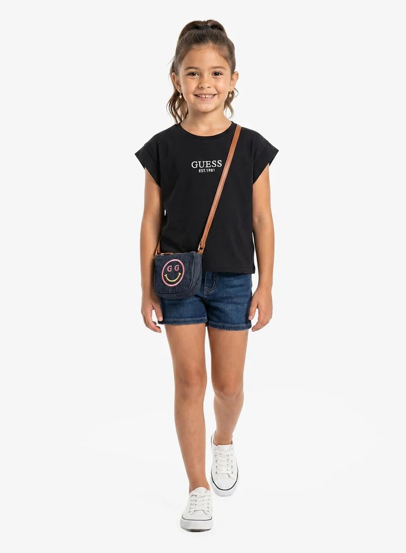Guess Youth Logo Crew Neck T-Shirt
