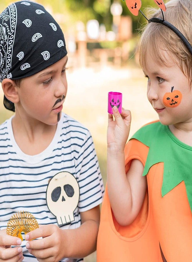 ArtCreativity فن الإبداع - نوابض جاك-أو-لانترن، مجموعة من 48، ألعاب سلايم بلاستيكية على شكل قرع بألوان متنوعة، هدايا هالوين غير حلوى، هدايا مرعبة، هدايا حفلات ممتعة، حشوات أكياس الهدايا للأطفال - Image 5