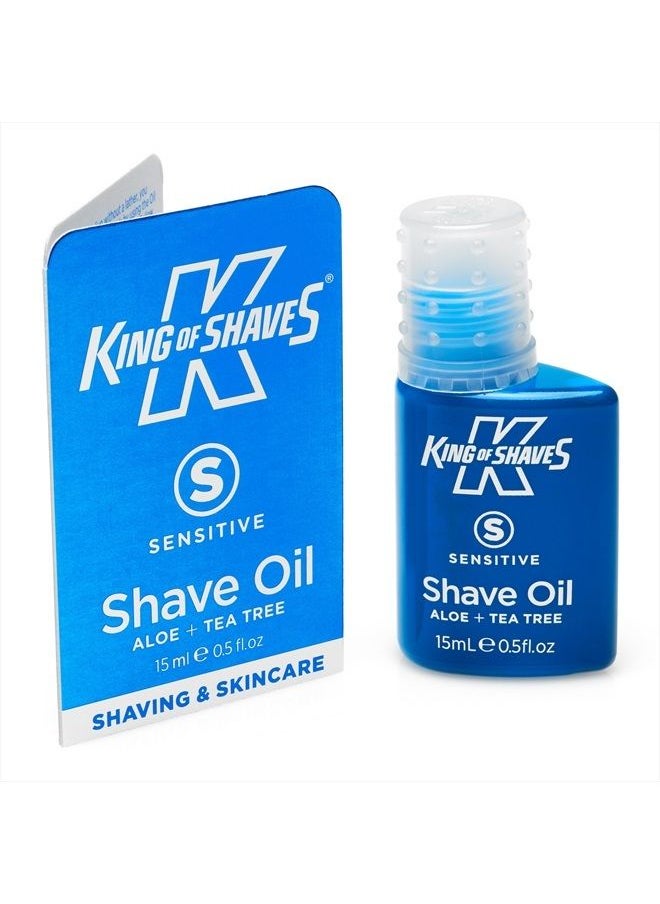 King of shaves - King Of Shaves Sensitive Shaving Oil For Men 15ml Packaging May Vary - Image 1