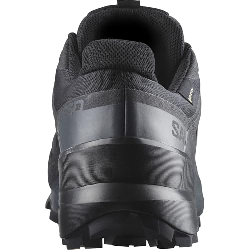 Salomon Men’s Speedcross GTX, Waterproof Trail Running Shoes - Black/Black/Quiet Shade - 7.5 Medium - Image 4