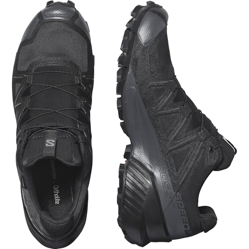 Salomon Men’s Speedcross GTX, Waterproof Trail Running Shoes - Black/Black/Quiet Shade - 7.5 Medium - Image 5