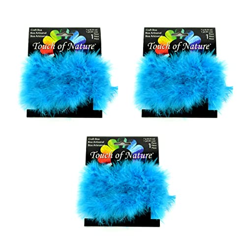 Touch of Nature Fluffy Craft Boa 7GM 1Yd Turquoise 1pc - Image 2